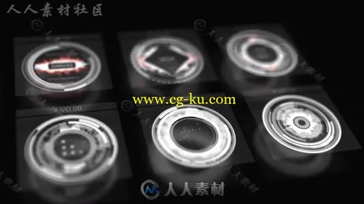 HUD高科技动态信息化UI元素包展示幻灯片AE模板 Videohive HUD 19756555的图片2