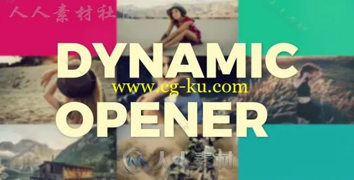 动感照片快速展示明亮幻灯片相册动画AE模板 Videohive Dynamic Opener 19872059的图片1