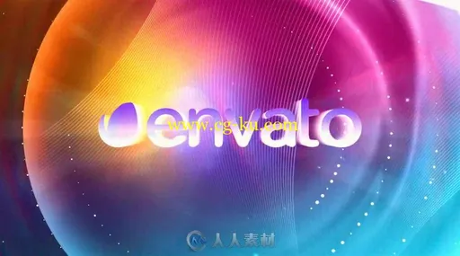 网罩环绕缤纷多彩的粒子标志LOGO演绎AE模板 Videohive Color Logo 19354470的图片2