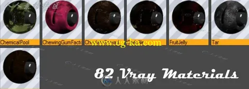 82 Vray Materials For Cinema 4D Vray 材质素材的图片2