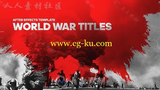 震撼史诗世界大战电影标题展示视频包装AE模板Videohive World War Cinematic Titl的图片1