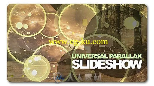 美丽通用的曲线圆圈效果视差幻灯片相册动画AE模板Videohive Universal Parallax S的图片2