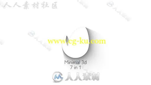 迷你优雅的商务标志显示LOGO演绎AE模板Videohive Minimal 3d - Elegant Logo Reve的图片1