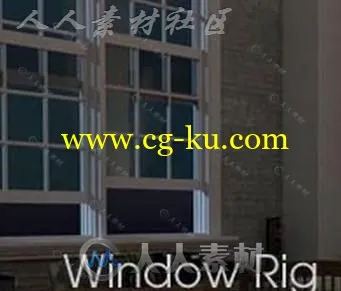 Window Rig v.1.0 C4D窗户脚本插件的图片1