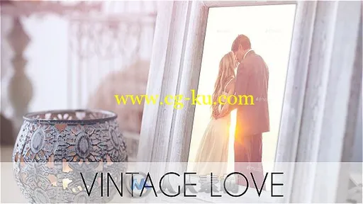 完美时尚复古风格婚礼照片展示幻灯片相册动画AE模板 Videohive Vintage Love 1963的图片2