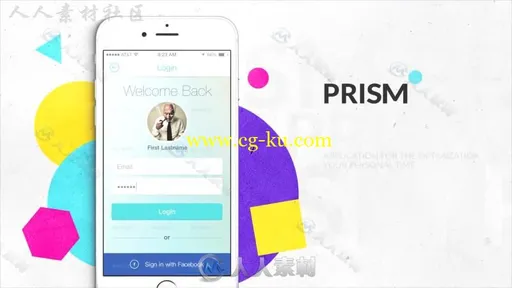 现代手机时尚应用程序展示推广产品宣传AE模板 Videohive Prism App Promo 19913859的图片2