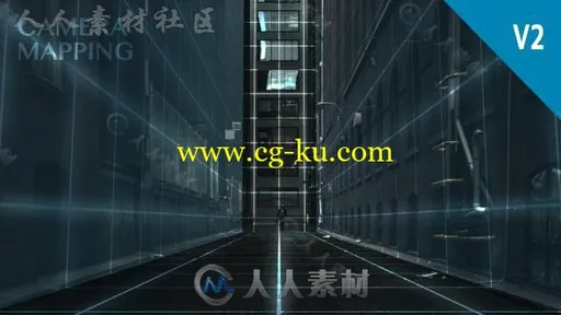 震撼创意相机映射画面特效展示幻灯片AE模板 Videohive Camera Mapping V2 1381的图片1