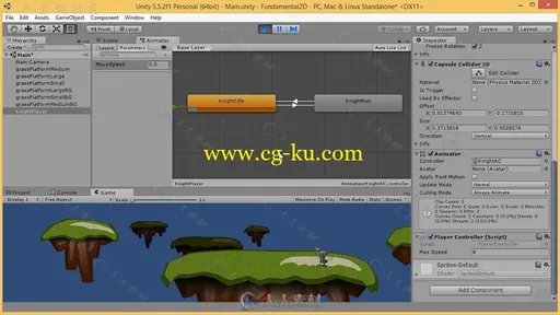Unity中2D游戏角色控制技术视频教程 PLURALSIGHT UNITY 2D FUNDAMENTALS CHARACTER的图片2