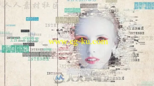 创意简洁文字单词科技感照片显示幻灯片相册动画AE模板Videohive Simple Words Sli的图片7