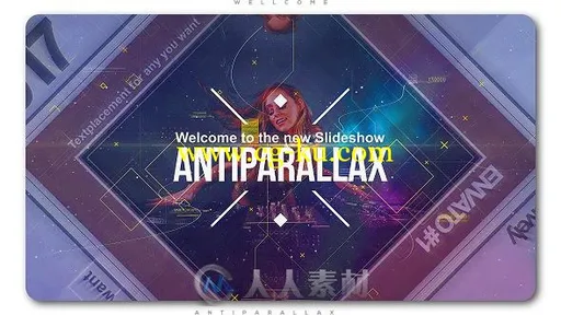 创意炫酷空间图形拼贴视差幻灯片相册动画AE模板Videohive Anti Parallax Slidesho的图片1