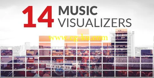 现代14款音乐旋律可视化均衡器视频展示动画AE模板Videohive 14 Music Visuali的图片1