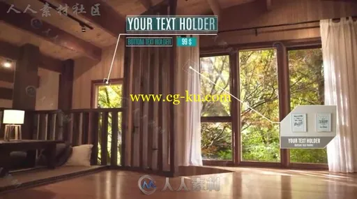 科技线条呼出标题动画企业产品介绍信息展示幻灯片AE模板 Videohive Call Ou的图片4