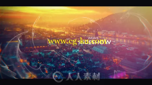 梦幻优雅美丽视差幻灯片相册动画AE模板 Videohive Weave Slideshow 19988486的图片1