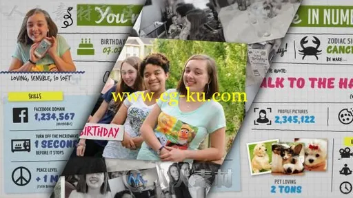 创意孩童伙伴儿童生日庆祝开场视频包装AE模板 Videohive Your Birthday Friend in的图片2
