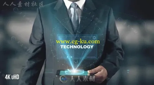 高科技全息屏幕现代企业商务展示幻灯片产品宣传AE模板Videohive Hologram Busines的图片2