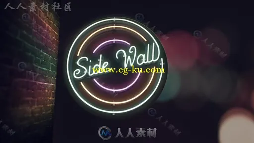 简单强大逼真的3D霓虹灯标志展示LOGO演绎AE模板 Videohive Neon Sign Kit v2.0的图片1