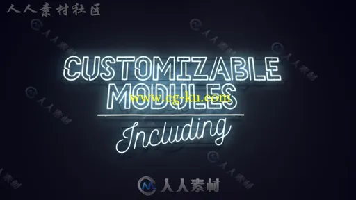 简单强大逼真的3D霓虹灯标志展示LOGO演绎AE模板 Videohive Neon Sign Kit v2.0的图片2