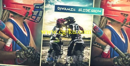 简单的胶卷照片效果展示幻灯片相册动画AE模板Videohive Dynamic Slideshow 19853827的图片1