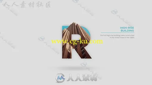 时尚完美创意字母镂空效果图文展示幻灯片AE模板Videohive Word - Professional Ty的图片3