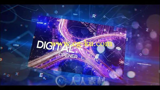 高科技数字全息信息图形界面展示幻灯片AE模板Videohive Digital Holographic Open的图片2