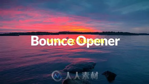 创意快速弹性文字标题图片展示动画AE模板 Videohive Bounce Dynamic Opener 20022932的图片1