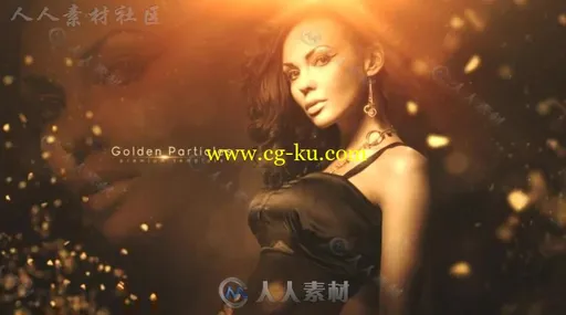 大气金色粒子人物介绍颁奖典礼视频开场AE模板 Videohive Dark Gold 2 20035206的图片2