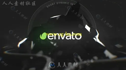 创意超酷山体破碎标志显示LOGO演绎AE模板 Videohive Mountain Logo 20019111的图片3