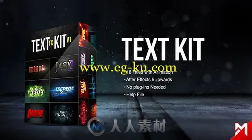 有趣的电影游戏漫画三维金属质感文字标题特效包AE模板 Videohive Title Fx Kit v.的图片2