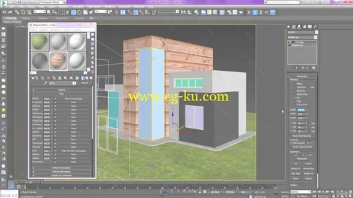 3dsmax林中房屋建筑可视化视频教程 Udemy Learn 3ds max and vray Making of House的图片4
