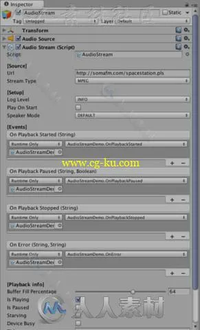 音频流声音脚本Unity游戏素材资源的图片4
