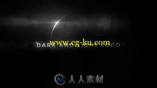黑暗中曙光炫酷点亮标志显示LOGO演绎AE模板 Videohive Dark And Light Logo 19981839的图片1