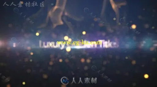 豪华金色粒子文字标题动画展示幻灯片AE模板Videohive Luxury Golden Titles 19901387的图片2