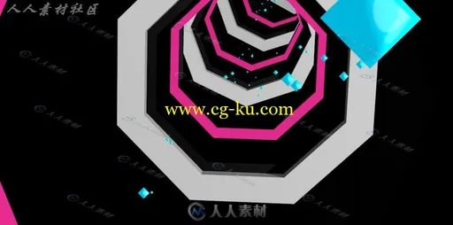 梦幻光年隧道C4D工程源文件的图片1