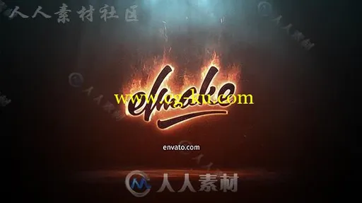 炫酷炙热烈焰影视标志LOGO演绎AE模板 Videohive Fire Logo 19209644的图片1