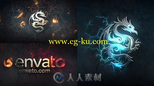 史诗三维金属质感游戏标志特效展示动画AE模板Videohive Logo Reveal Gaming 19990461的图片1