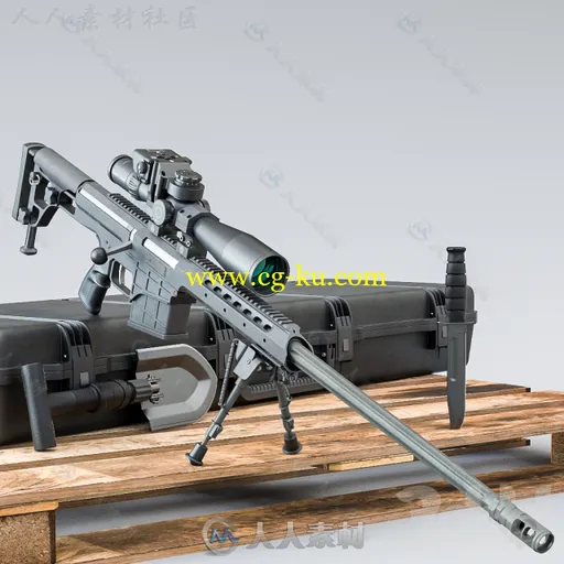 经典游戏武器枪械3D模型合辑 3DDD PRO WEAPON 10 3D MODELS的图片1