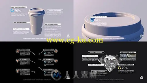 信息线条呼出文字标题图表注释介绍幻灯片AE模板 Videohive AREA Call-Outs 10790126的图片1