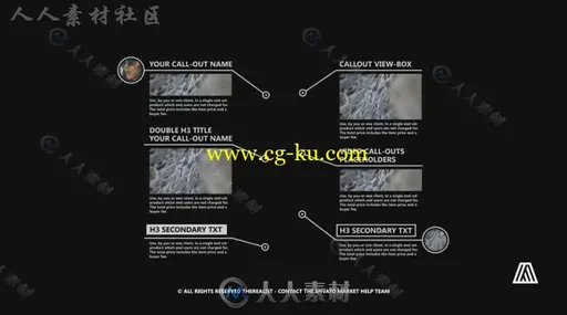 信息线条呼出文字标题图表注释介绍幻灯片AE模板 Videohive AREA Call-Outs 10790126的图片2