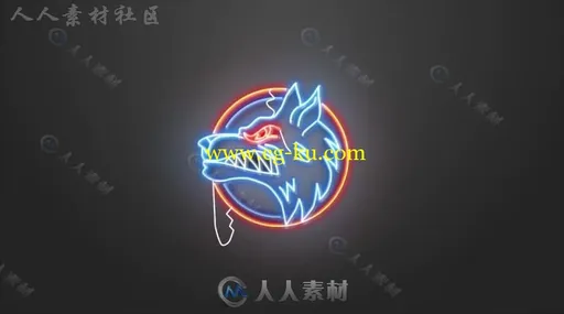 现代美丽的霓虹灯效果标题展示幻灯片AE模板Videohive Neon Sign Kit With Photo M的图片2