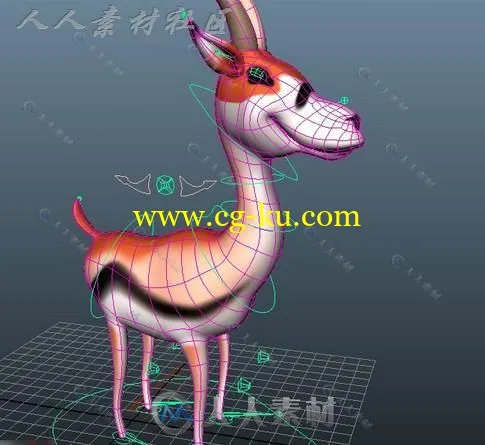 Q萌可爱小鹿 3D模型的图片2