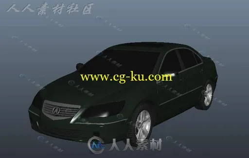 现代炫酷高质量汽车3D模型的图片2