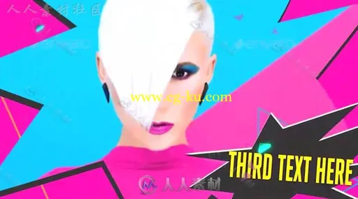 现代派对时尚华丽动感磁带视频开场AE模板Videohive Glam Rock Cassette Slideshow的图片3