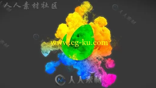 美丽色彩缤纷的粒子显示标志LOGO演绎AE模板 Videohive Beauty Particles Logo Pa的图片1