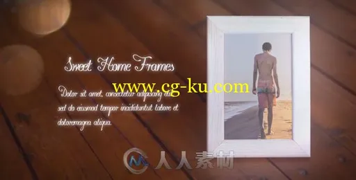 温馨甜蜜的家庭照片展示幻灯片相册动画AE模板 Videohive Sweet Home Frames 20000325的图片1