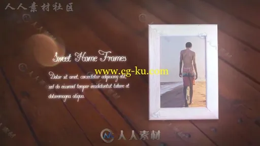 温馨甜蜜的家庭照片展示幻灯片相册动画AE模板 Videohive Sweet Home Frames 20000325的图片2