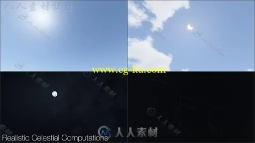 每日动态天空圆顶时间特效脚本Unity游戏素材资源的图片1