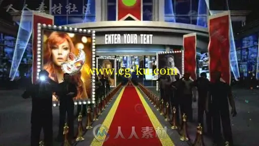 震撼现代3D颁奖典礼红地毯开场视频包装AE模板 Videohive Red Carpet 8163827的图片3