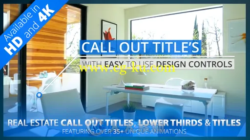 独特的房地产电话号码标题展示宣传幻灯片AE模板Videohive Real Estate Call Out T的图片1