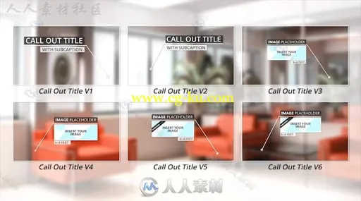 独特的房地产电话号码标题展示宣传幻灯片AE模板Videohive Real Estate Call Out T的图片3