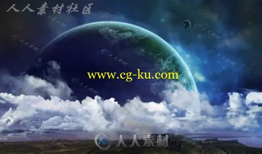 科幻星空中美丽的场景素材的图片2